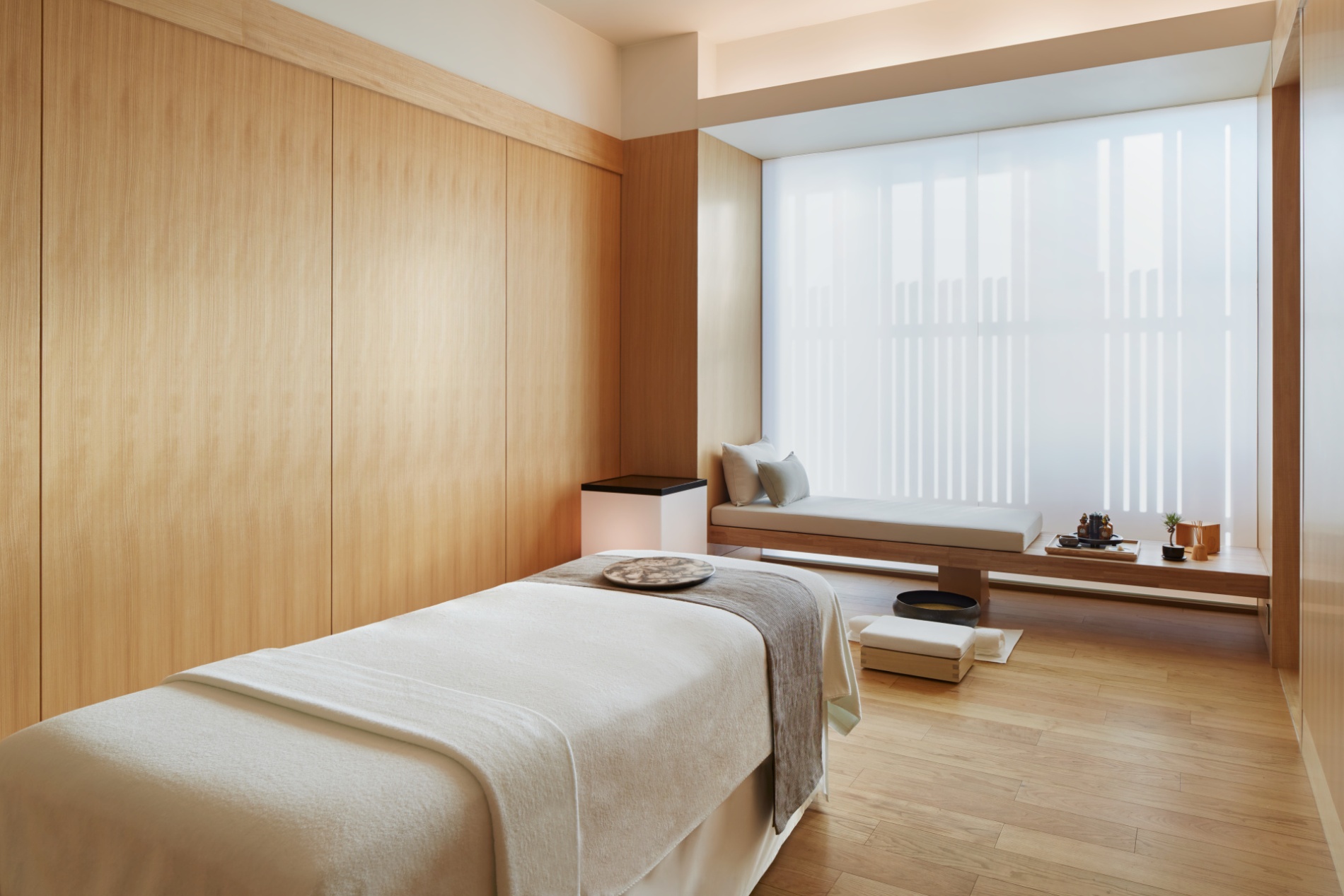 entspannte stunden im spa im luxus hotel aman tokyo japan