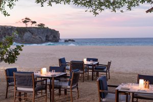Essen direkt am Strand, Beach Club, Amanera Resort, Playa Grande, Dominikanische Republik, Karibik