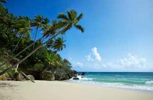 herrlicher weißer Sand am Playa Grande, Amanera Resort, Playa Grande, Dominikanische Republik, Karibik