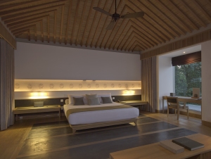 lassen Sie sich verwöhnen in den luxuriösen Schlafzimmern des Amanoi Resort, Vinh Hy Bay, Vietnam