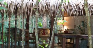 Reception Lounge der Anavilhanas Jungle Lodge, Anavilhanas Nationalpark, Brasilien