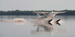 Transfer mit dem Wasserflugzeug zur Anavilhanas Jungle Lodge, Anavilhanas Nationalpark, Brasilien