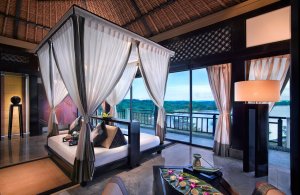 luxus villa mit meerblick im banyan tree resort bintan in indonesien