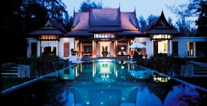 private luxus villa mit pool im banyan tree resort & spa in phuket thailand