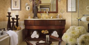 luxuriöses badezimmer im bellagio in den usa las vegas