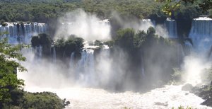 wunderschöne wasserfälle im cataratas in lateinamerika brasilien iguassu 