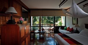 luxuriöses schlafzimmer im La Residence d'Angkor in siem reap kambodscha