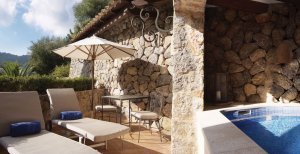 luxus villa mit privaten pool im la residencia hotel auf mallorca balearen in spanien