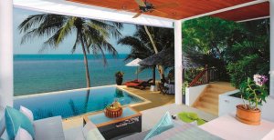 luxus villa mit privaten pool und meerblick im napasai resort von belmond in koh samui thailand