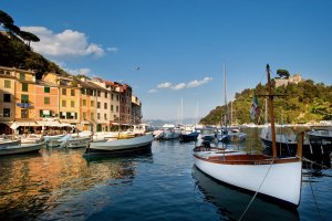 romantischer Hafen direkt beim hotel splendido in portofino italien
