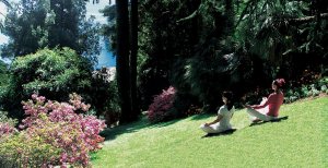 entspannende yoga Meditation im hotel splendido in portofino italien