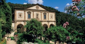 wunderbare Aussicht auf das Luxushotel Villa san michele in Florenz Italien 