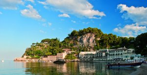 wunderbarer Ausblick auf das Luxushotel Villa sant Andrea auf sizilien