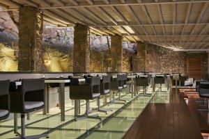 modernes Restaurant im Bill & Coo Leading Hotels of the World Mykonos Griechenland