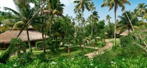 Außenansicht auf die Anlage des Carnoustie Ayurveda & Wellness Resort, Kerala, Indien