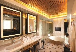 luxus badezimmer einer villa im conrad resort koh samui thailand asien