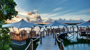 romantisches restaurant im constance le prince maurice luxus resort auf mauritius