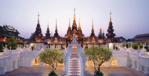 spirituelle aussenansicht auf das dhara dhevi in chiang mai thailand