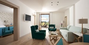 Italien Sizilien Donnafugata Golf & Spa Resort lusoriöses wohnzimmer in der Suite 
