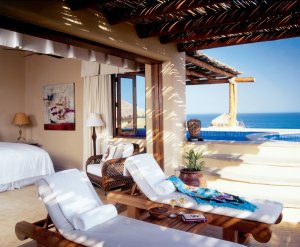 wunderschöne terrasse mit meerblick im luxus resort esperanza relais & chateaux los cabos mexiko