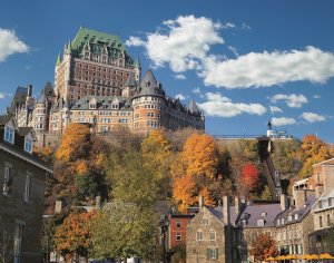 wunderschönes hotel fairmont le chateau frontenac in kanada quebec 