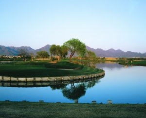 Golfplatz Nähe des Fairmont Scottsdale Princess Resort, Arizona, USA 