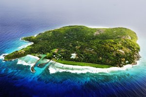 luxuriöses fregate island private resort auf den seychellen