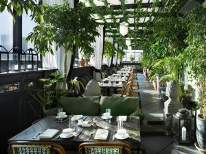 stilvolles restaurant im gramercy park luxus hotel manhattan new york city usa