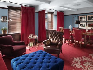 grosses wohnzimmer einer suite im gramercy park luxus hotel manhattan new york city usa