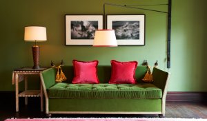 gemütliche couch einer suite im gramercy park luxus hotel manhattan new york city usa