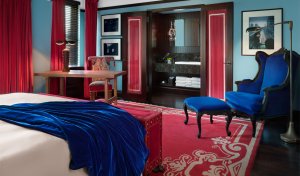 stilvolles schlafzimmer im gramercy park luxus hotel manhattan new york city usa