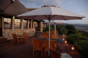 wunderschöne terrasse im grootbos private nature reserve in afrika südafrika gansbaii