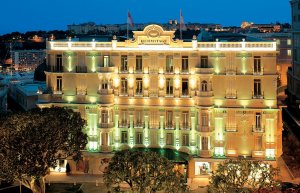 romantische abendstimmung im Hermitage Luxus hotel in monaco