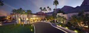 USA, Arizona, Hilton Tucson El Conquistador Golf Resort, schoene auffahrt zum hotel 