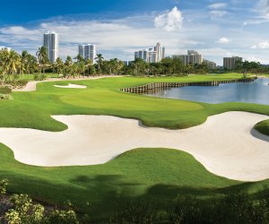 schöne Golfanlage des Turnberry Isle Resort Miami, Florida, USA