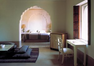 luxus suite im ksar char bagh resort von relaix und chateaux in marrakesch marokko