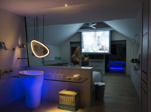 water villa auf den malediven bei nach mit eigenem kino im lux hotel