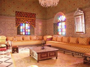 wunderschöner salon in afrika marokko marrakesch im L'Mansion