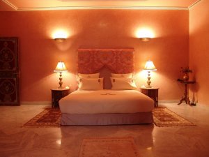 grosses schlafzimmer in afrika marokko marrakesch im L'Mansion