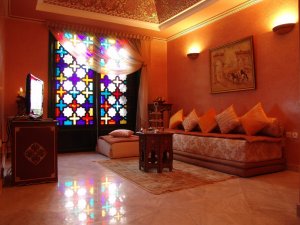 orientalisches wohnzimmer in afrika marokko marrakesch im L'Mansion
