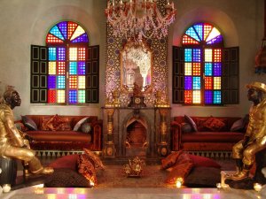 orientalisches kaminzimmer in afrika marokko marrakesch im L'Mansion