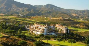 Spanien La Cala de Mijas Resort & Golf Resortview weitläufige Hotelanlage mit wunderschönem Garten