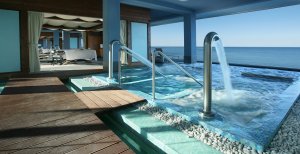 Spanien Gran Canaria Lopesan Villa del Conde Resort Corallium Thalasso Spa & Wellness ruhiger Bereich mit Pool 