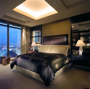 grosse moderne suite mit wunderschönem blick auf las vegas im mandalay bay in den usa las vegas 