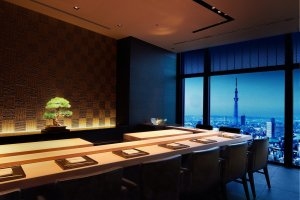 Sushi Sora Restaurant im Luxushotel Mandarin Oriental Tokyo