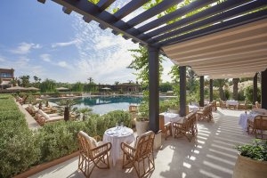 Pool Garden Restaurant Mandarin Oriental Hotel Marrakesch, Marokko 