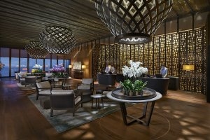 edele lobby im mandarin oriental luxus resort in bodrum türkei
