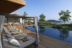 luxus villa mit privaten pool im mandarin oriental resort in bodrum türkei