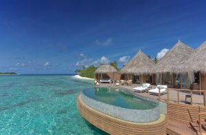 luxus wasservilla mit pool im the nautilus maldives luxus hotel im baa atoll malediven